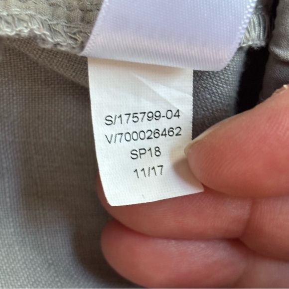 Athleta Bali Linen Drawstring Jogger Style Women’s Pants Gray Size 6 Beach - Picture 11 of 13